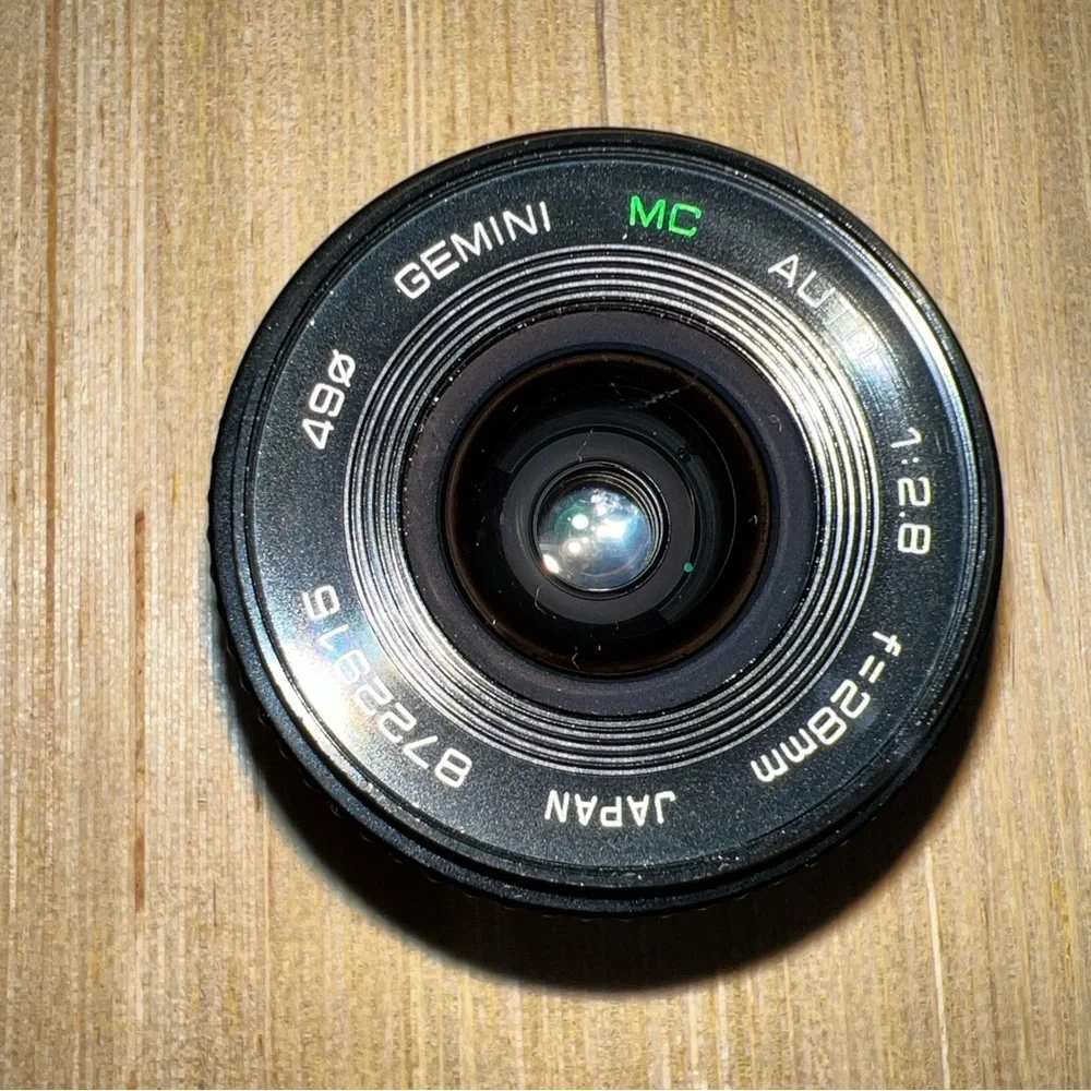 Gemini MC Auto 1:2.8 f=28mm Lens Minolta Mount Made in Japan Pre-owned Good!!